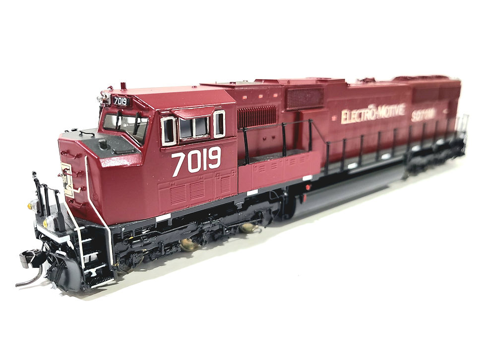 Thumbnail: Overland OMI EMD SD70M Demo Demonstrator #7019 HO Brass Model #6602.2