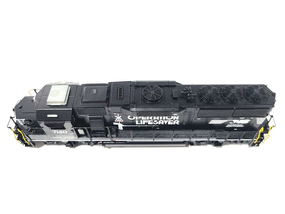 Thumbnail: Overland OMI NS GP60 Norfolk Southern Operation Lifesaver #7140 HO Brass #5691.2