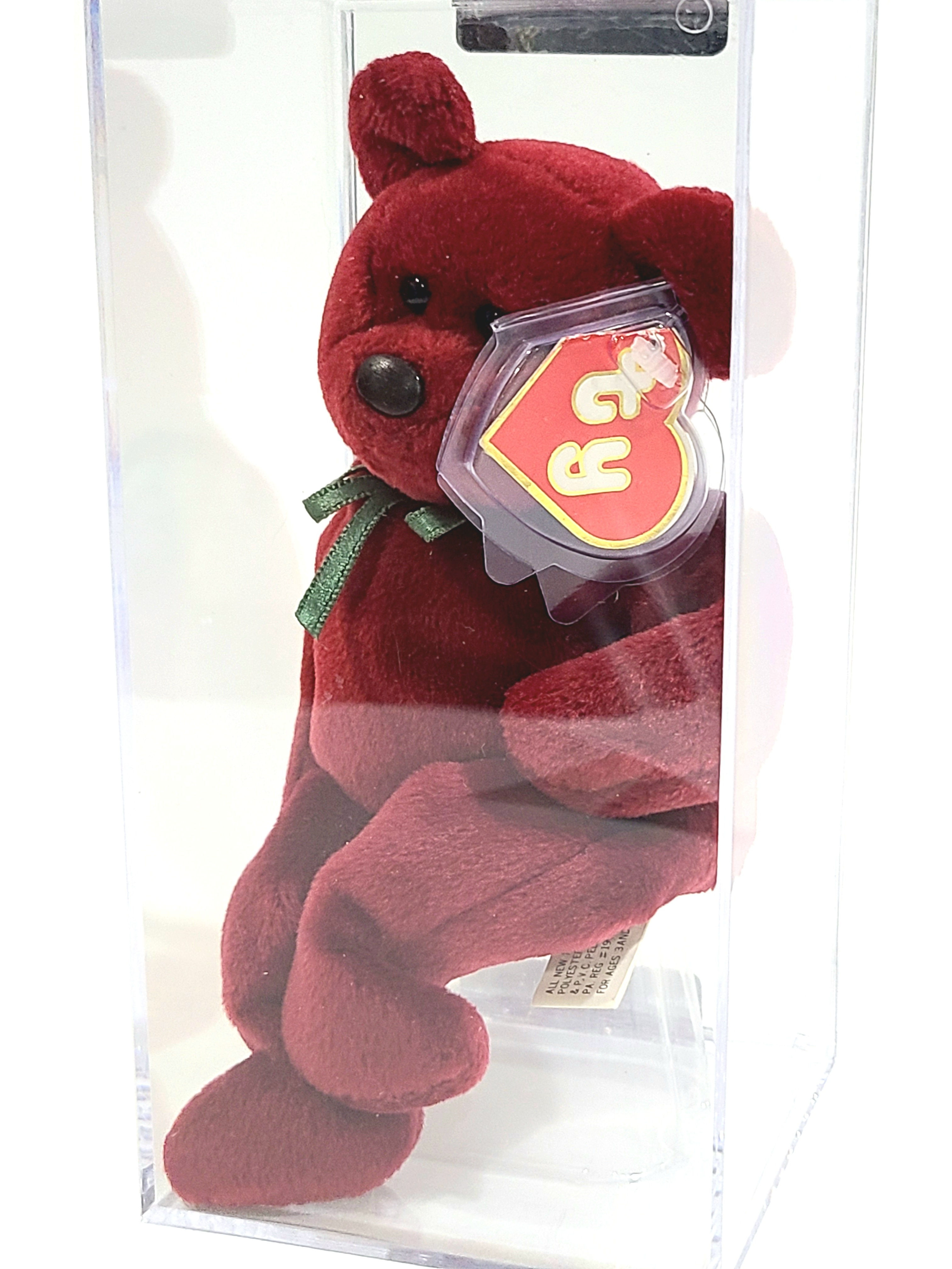 Ty Beanie Baby 2nd Gen Cranberry New Face NF Teddy TBB Authenticated MWNMT