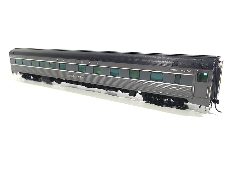 Thumbnail: Overland OMI UP 10-6 Budd Sleeper Car Union Pacific Sunset HO Brass #087040007.3