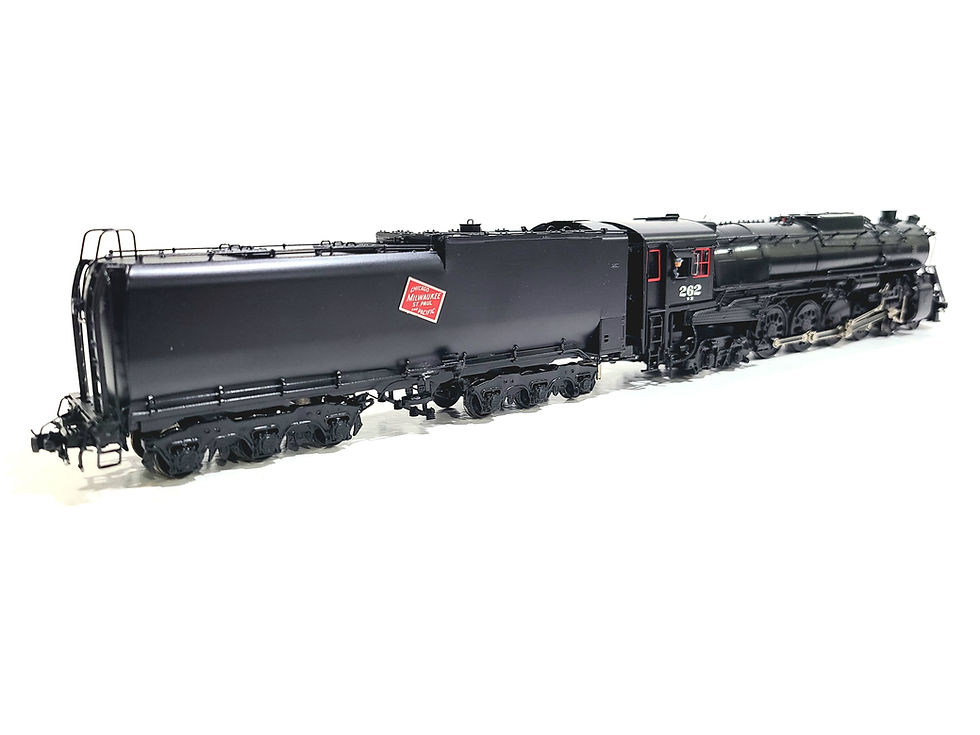 Thumbnail: Overland OMI MILW S3 4-8-4 Steam Milwaukee Road #262 HO Brass Model #1576.1