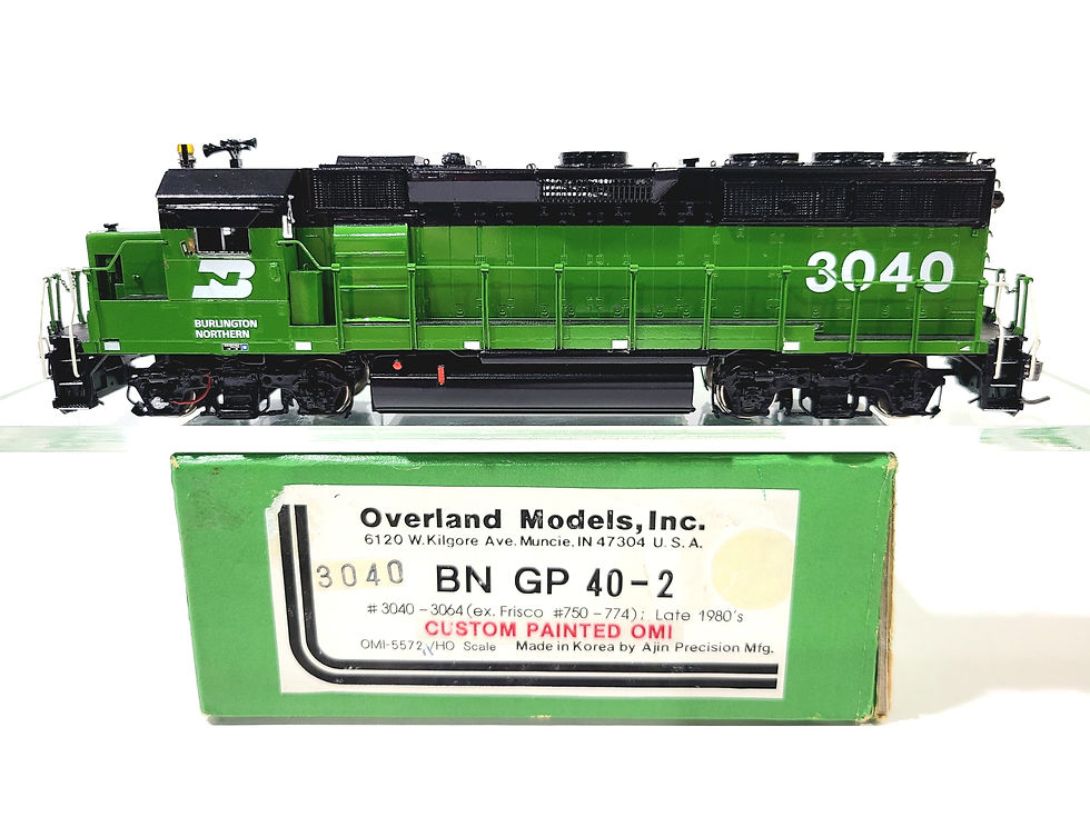 Overland OMI BN EMD GP40-2 Burlington Northern #3040 HO Brass Model #5572.1