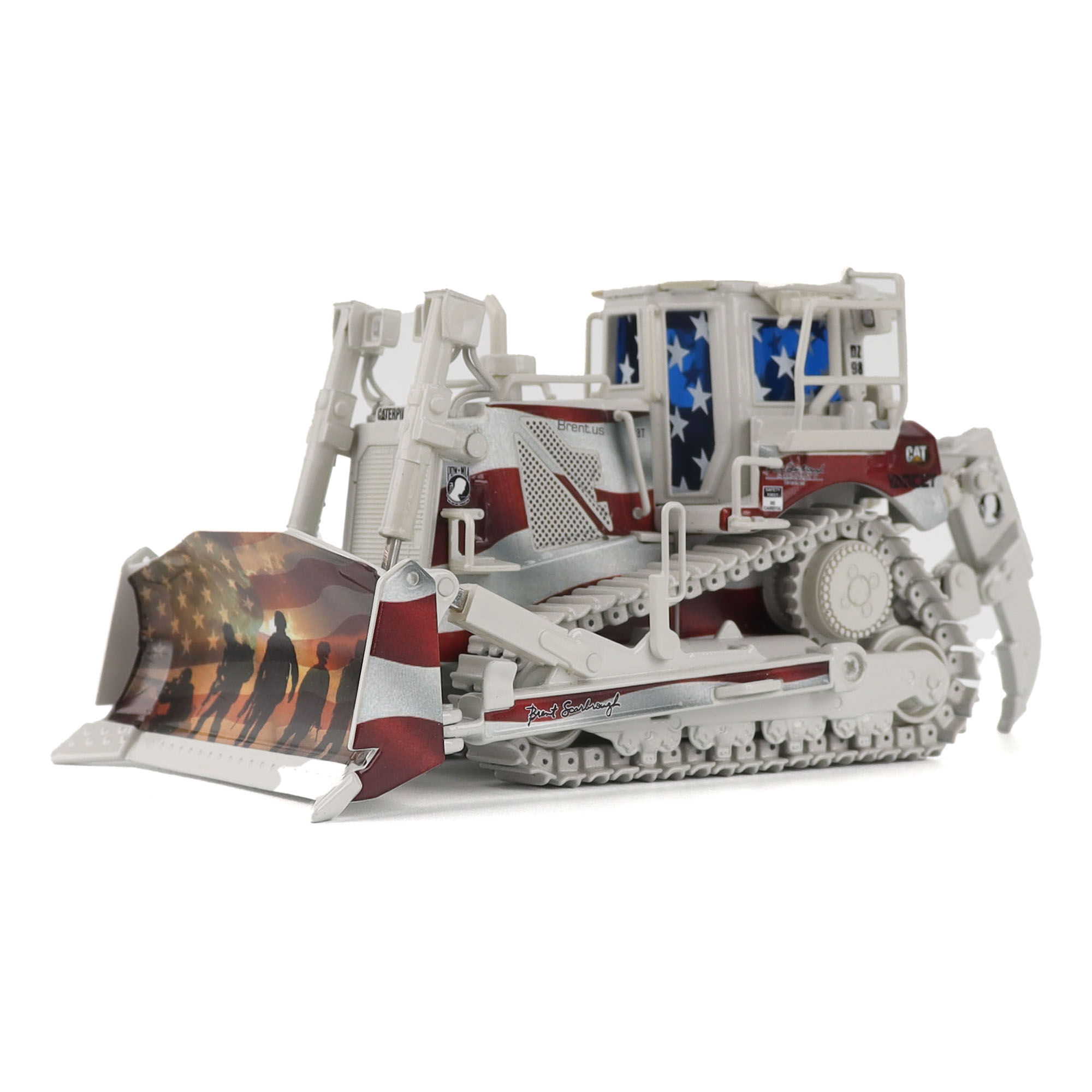 Cat D8T Track-Type Tractor - Brent Scarbrough & Co. Patriotic Decoration