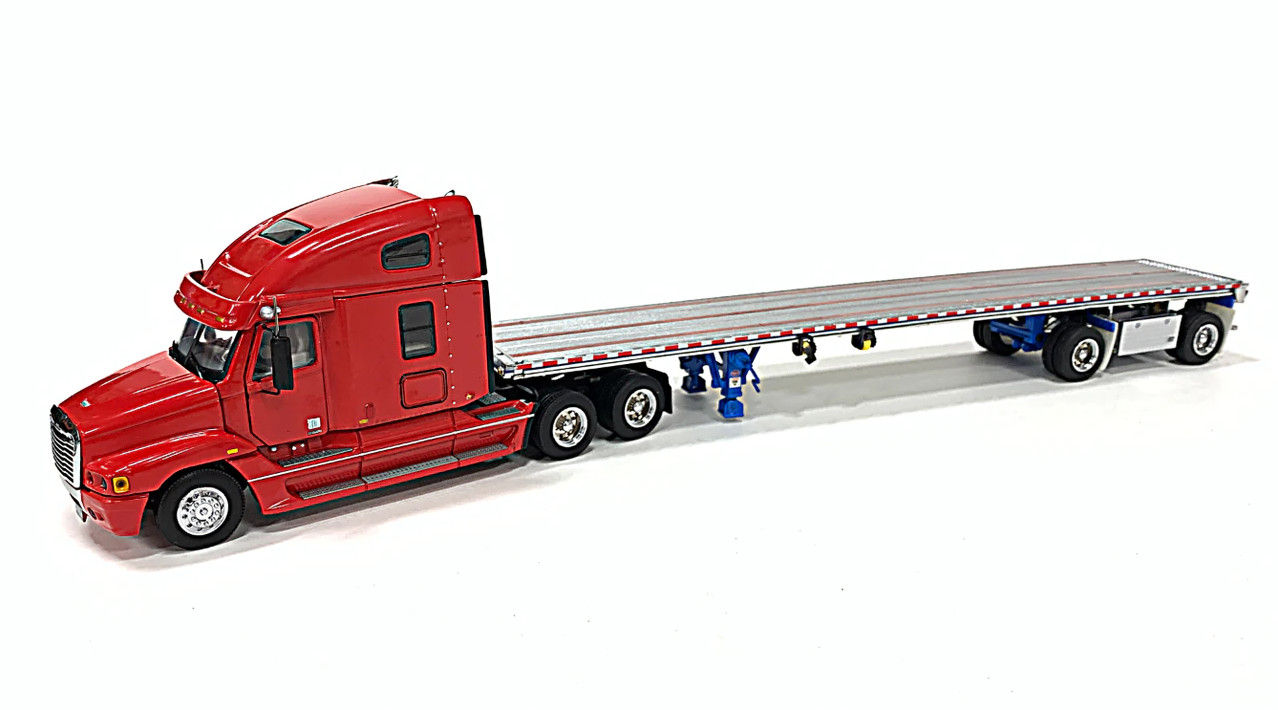 Freightliner Century Truck with East Flatbed Trailer - Red