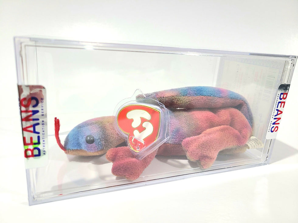 Ty Beanie Baby 3rd 1st Gen Lizzy Tie-Dyed TBB Authenticated MWMT-MQ