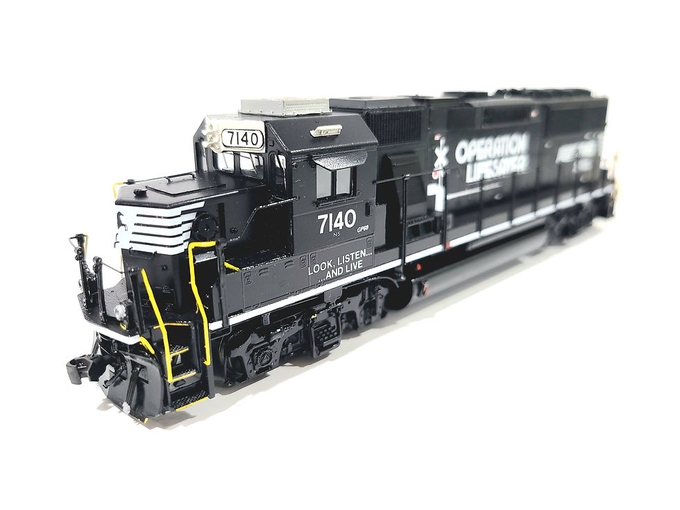Thumbnail: Overland OMI NS GP60 Norfolk Southern Operation Lifesaver #7140 HO Brass #5691.2
