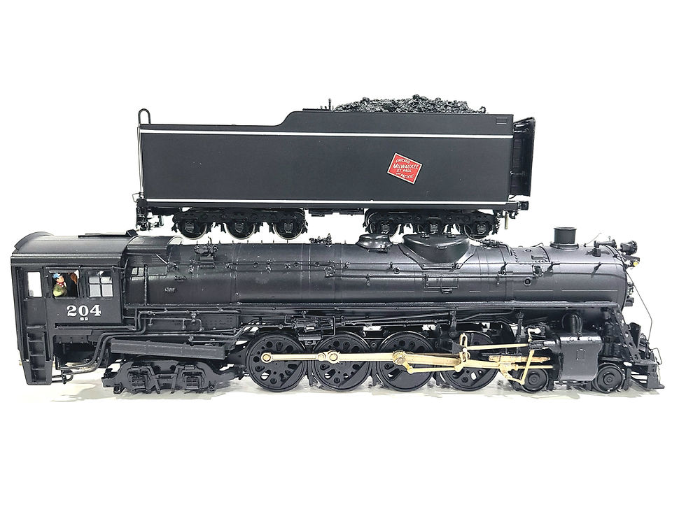 Thumbnail: Overland OMI MILW S2a 4-8-4 Steam Milwaukee Road #204 HO Brass Model #1586.1