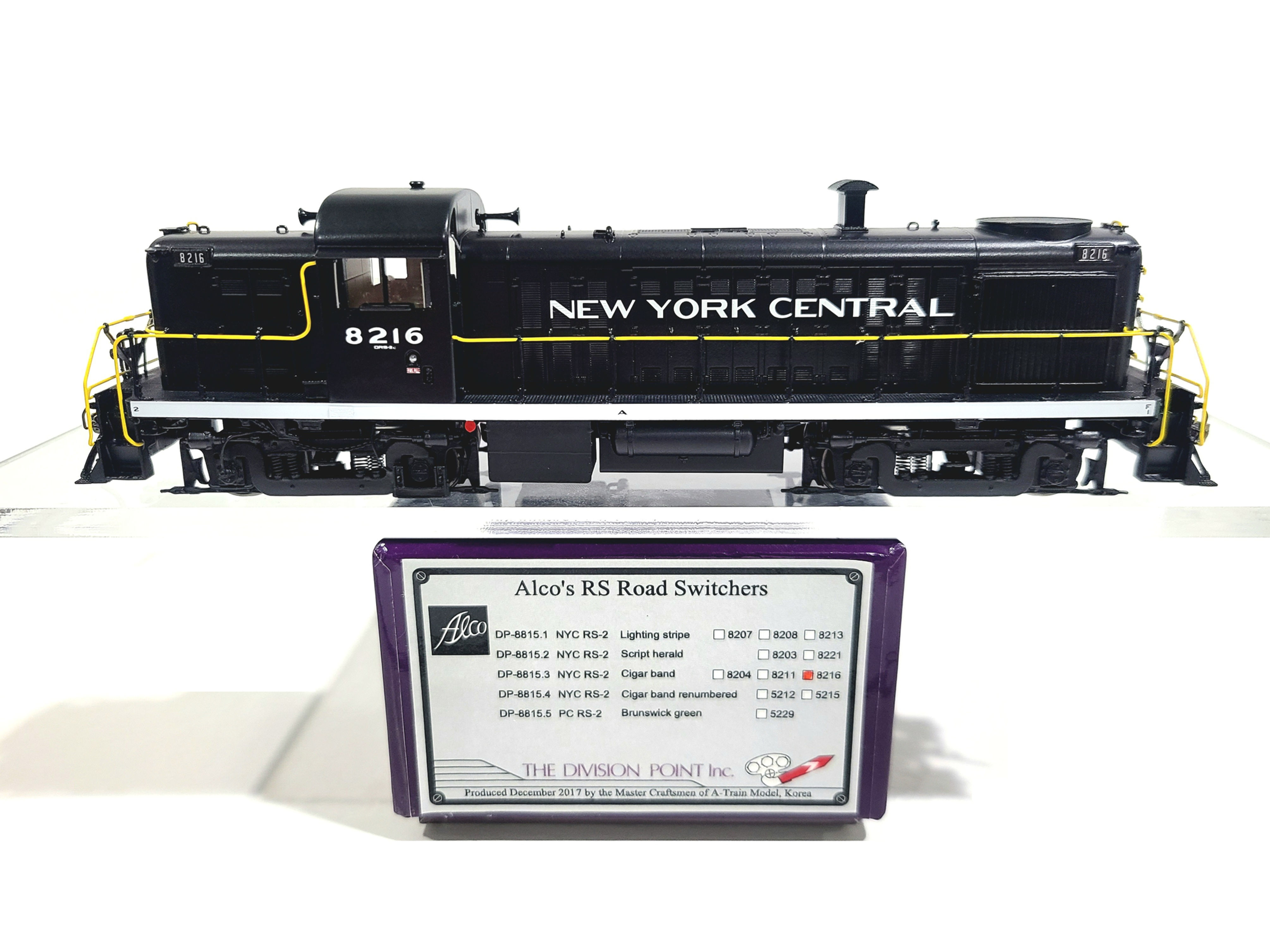 Division Point NYC Alco RS-2 New York Central #8216 HO Brass Model #DP-8815.3