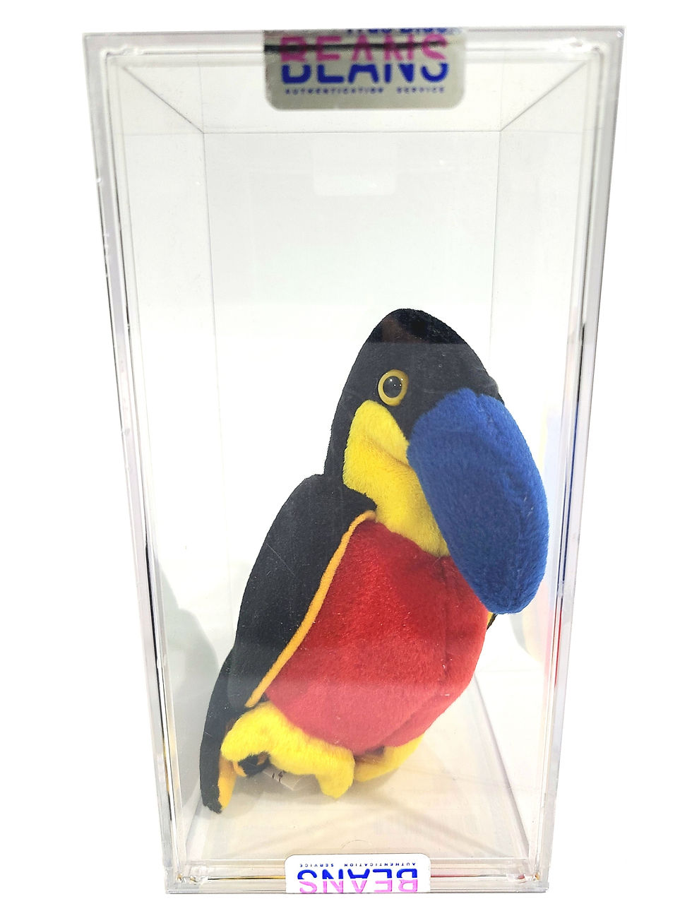 Thumbnail: Ty Beanie Baby PAX Yellow Eyes Kiwi PROTOTYPE TBB Authenticated MQ!
