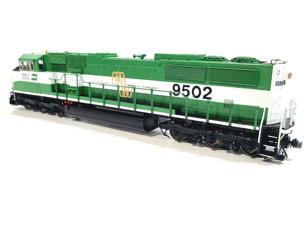 Thumbnail: Overland OMI BN EMD SD60MAC Burlington Northern #9502 HO Brass Model #5846.1