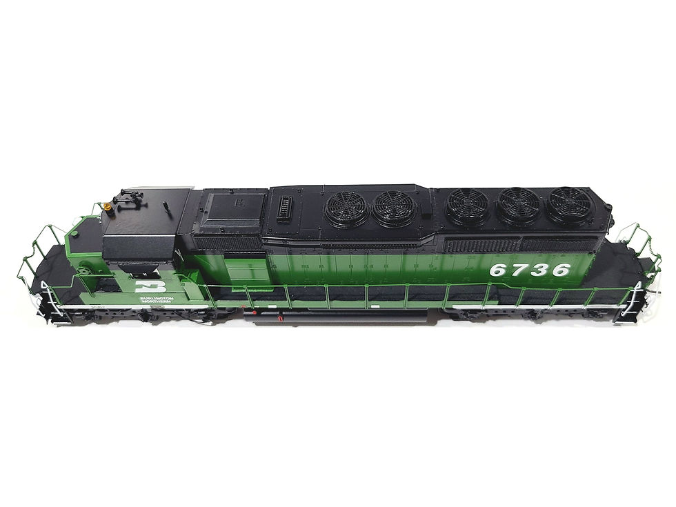 Thumbnail: Overland OMI BN EMD SD40-2 Burlington Northern #6736 HO Brass Model #087010021.2