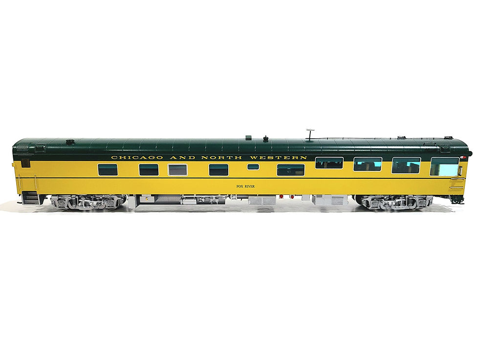 Thumbnail: Overland OMI C&NW Fox River Track Inspection Car Chicago HO Brass #087040001.1