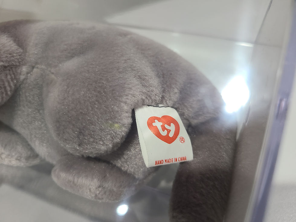 Thumbnail: Ty Beanie Baby 3rd 2nd Gen Tank 7 Lines TBB Authenticated MWNMT