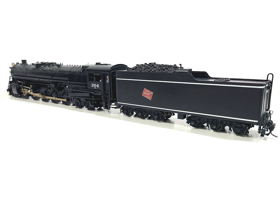 Thumbnail: Overland OMI MILW S2a 4-8-4 Steam Milwaukee Road #204 HO Brass Model #1586.1