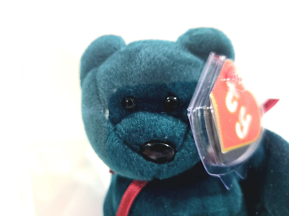 Thumbnail: Ty Beanie Baby 2nd Gen Jade New Face NF Teddy TBB Authenticated MWMT-MQ