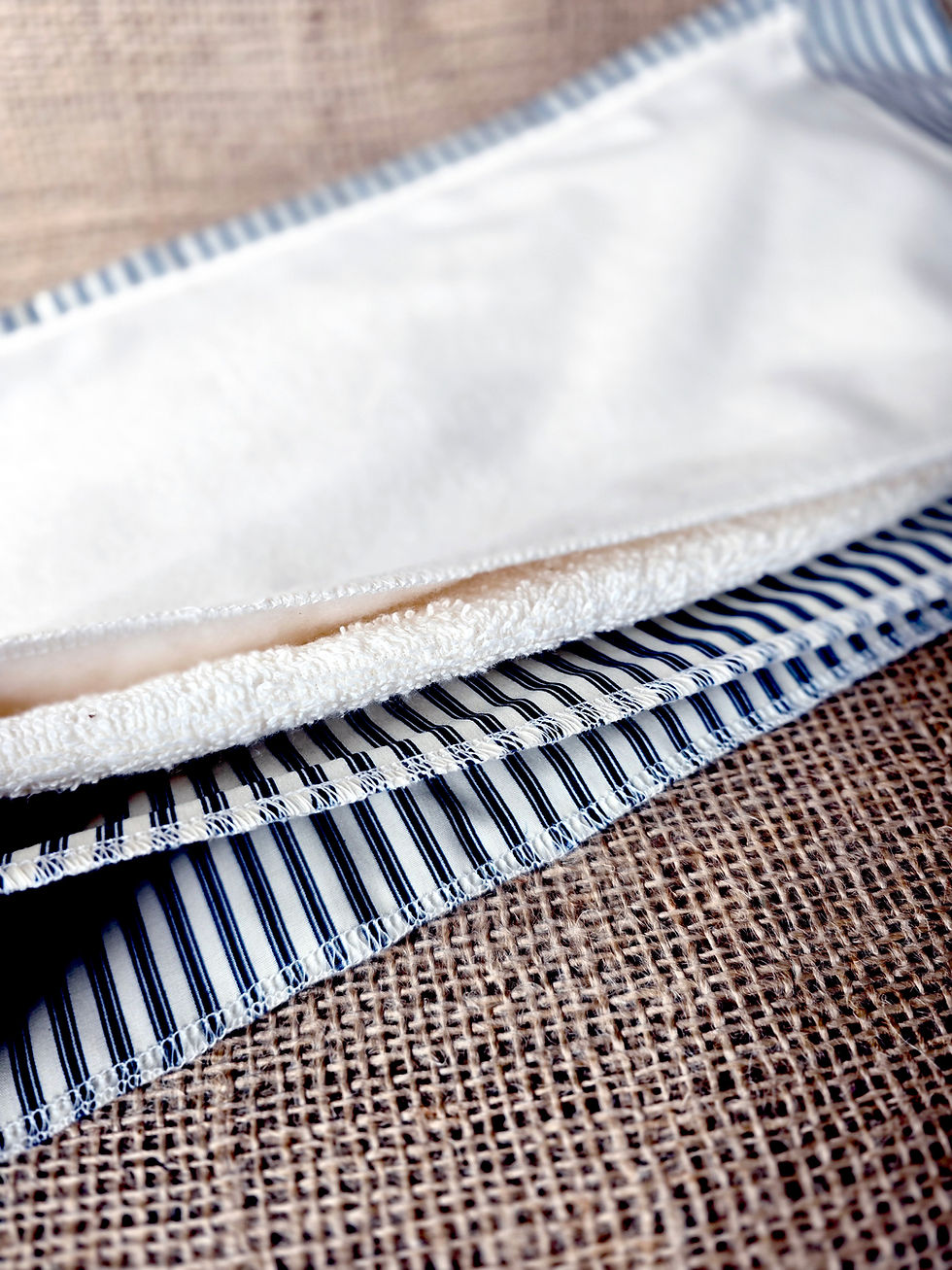 Thumbnail: Castor Oil Pack (100% Cotton with Organic Cotton Flannel), Unisex Navy Blue