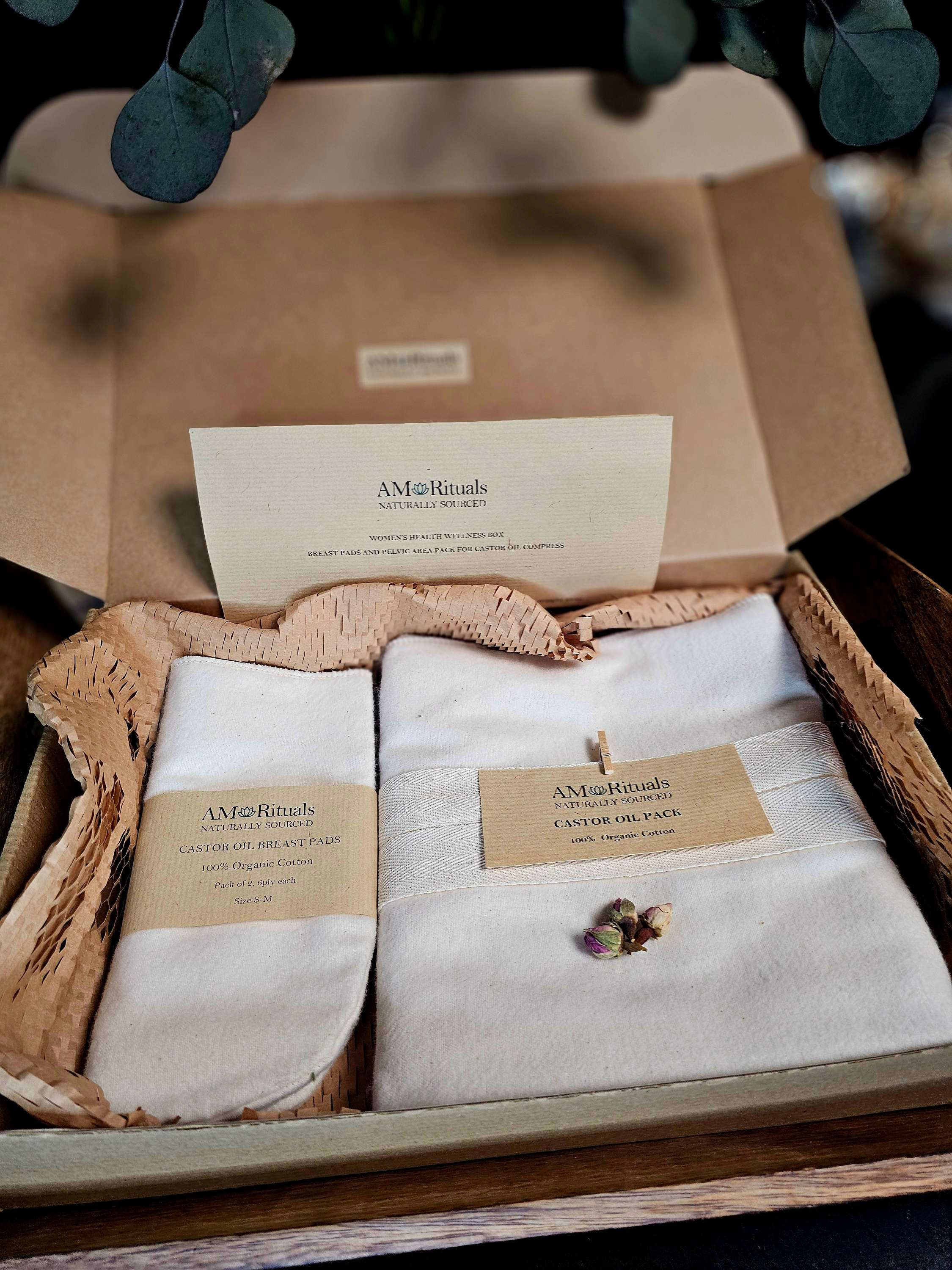 Castor Oil Packs in a Wellness Box