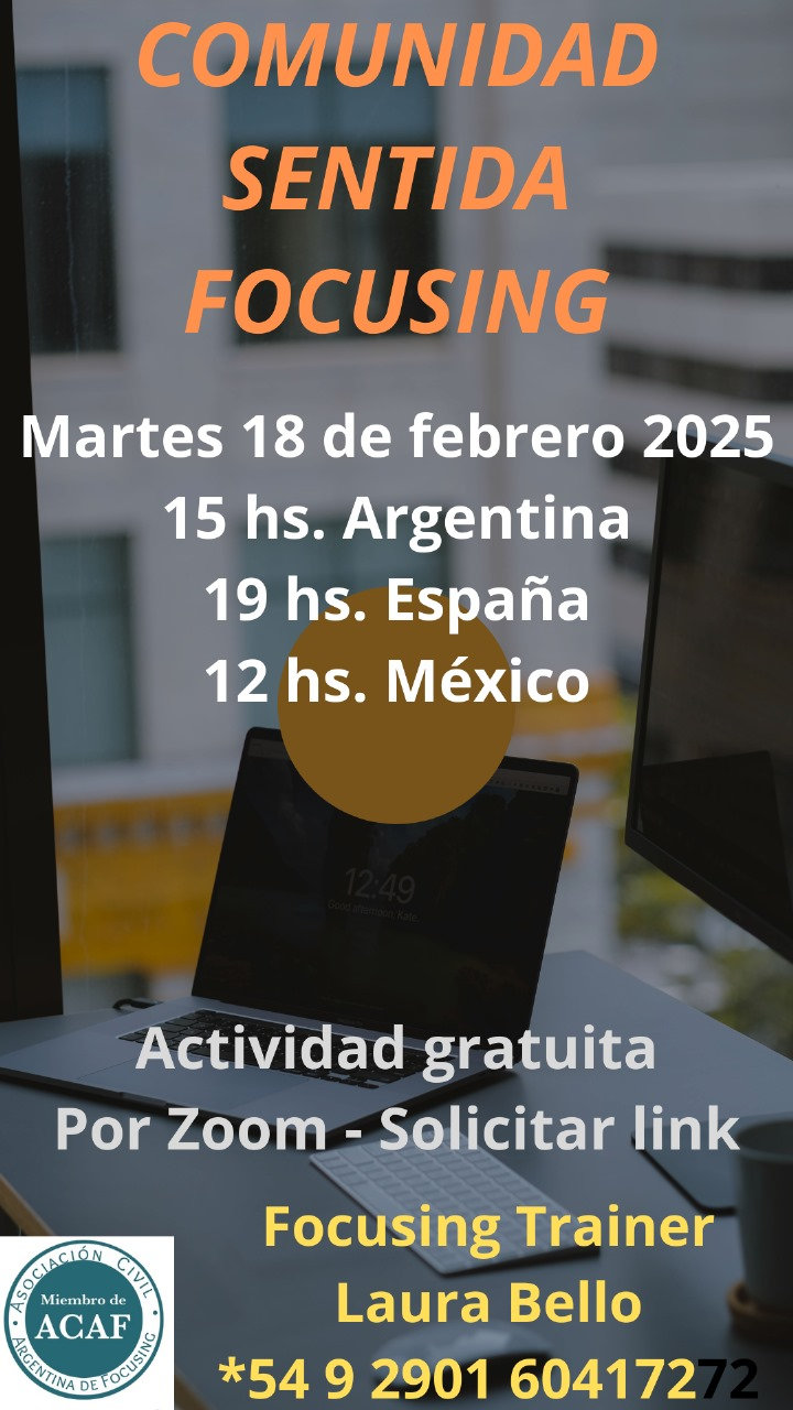 Sentida Open Space - Comunidad Sentida Focusing | Acafocusing