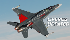 DCS World F/A-18C Hornet Skyward Liveries Updated!