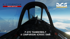 P-47D Thunderbolt: A comparison across simulators
