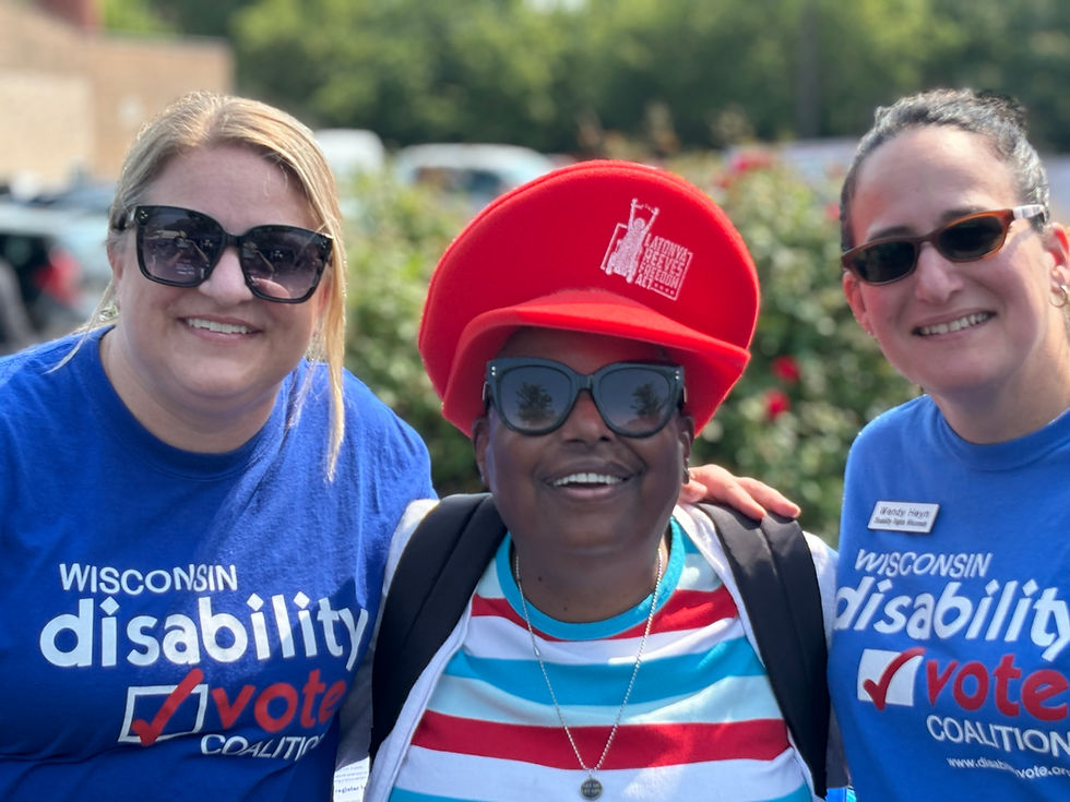 Executive Director Cindy Bentley attends the Caravan for Disability Freedom Event at Independence Fi
