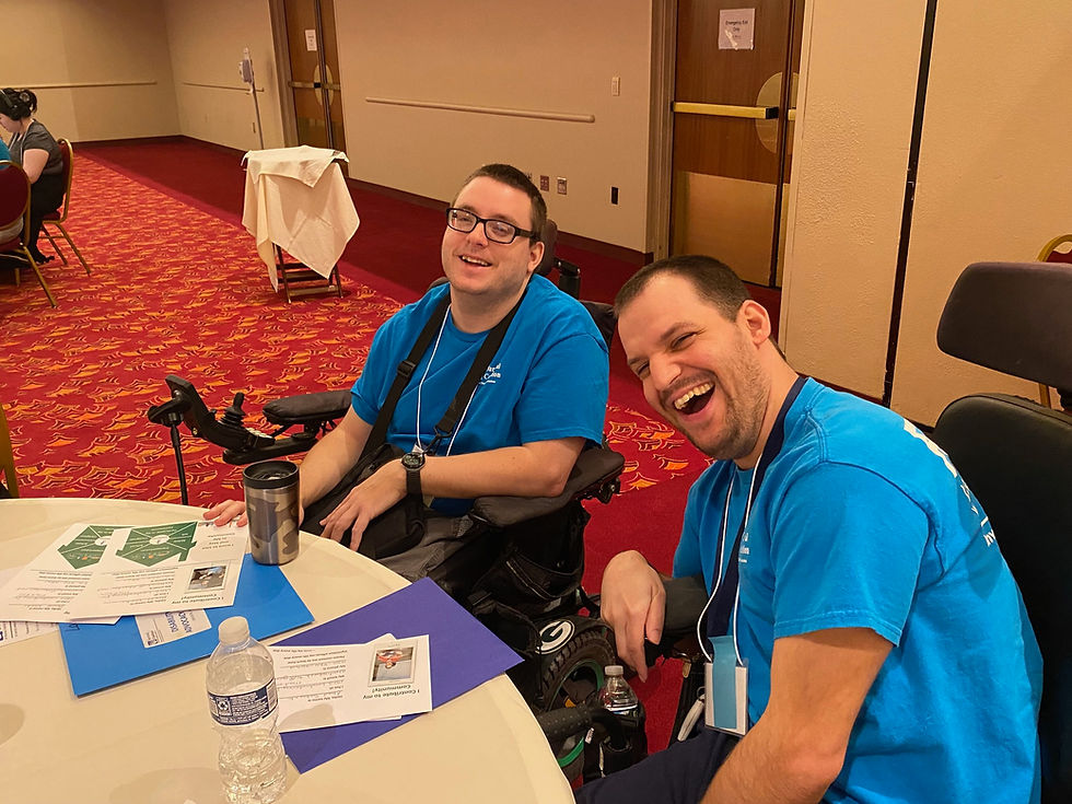 Madison/Dane County Chapter members Brett and Chad attend Disability Advocacy Day