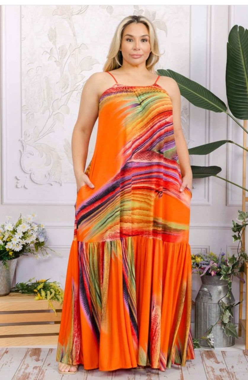 Essence of Summertime Maxi Dress