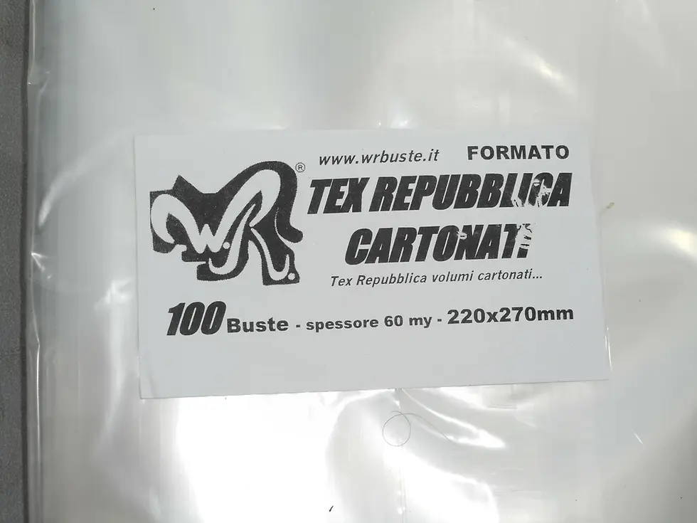 100 BUSTE WR "TEX REPUBBLICA CARTONATI" 220x270 mm x Tex Repubblica vol cartonat