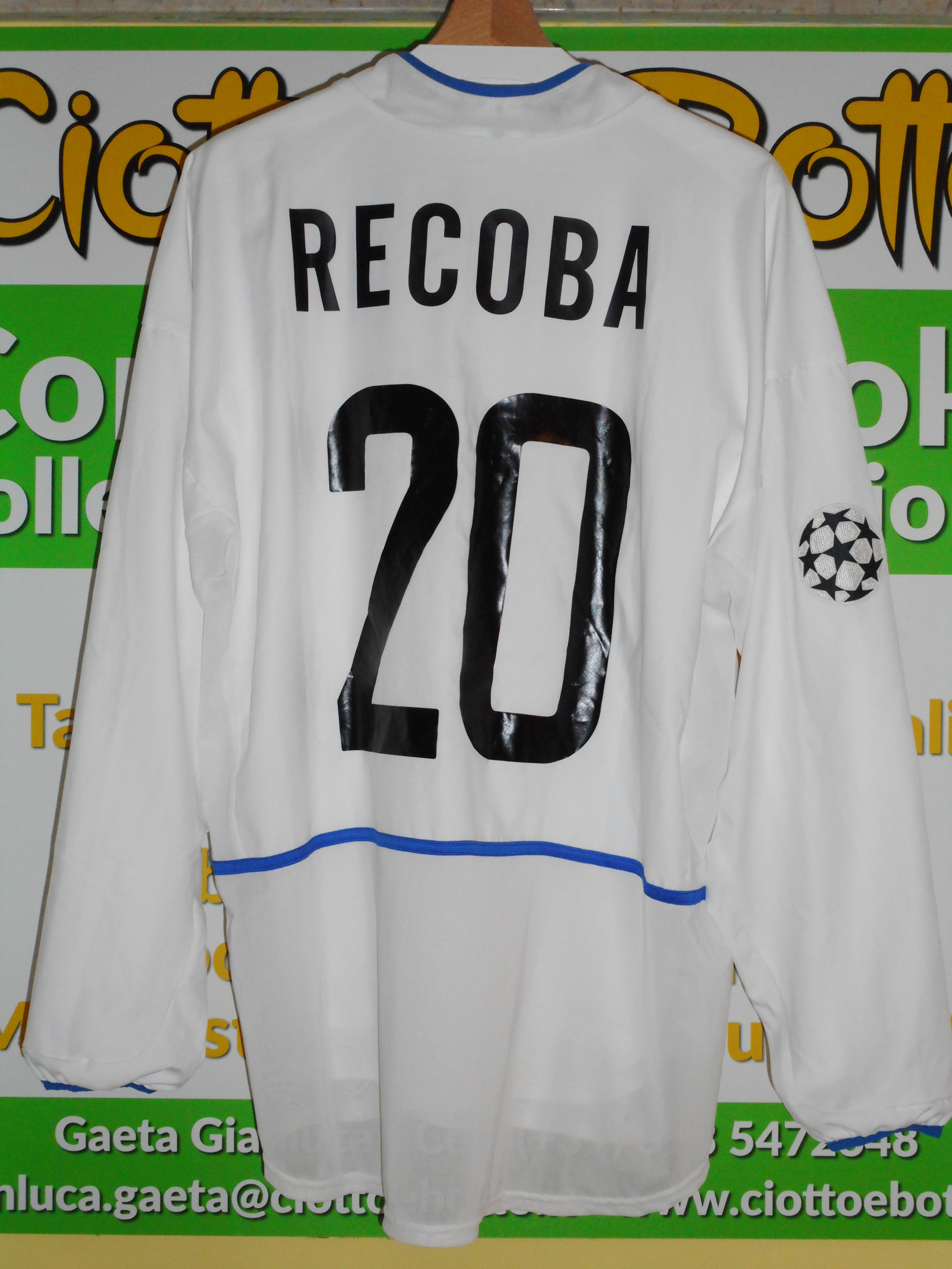 Maglia INTER match worn 2002/2003 # 20 El Chino Álvaro RECOBA
