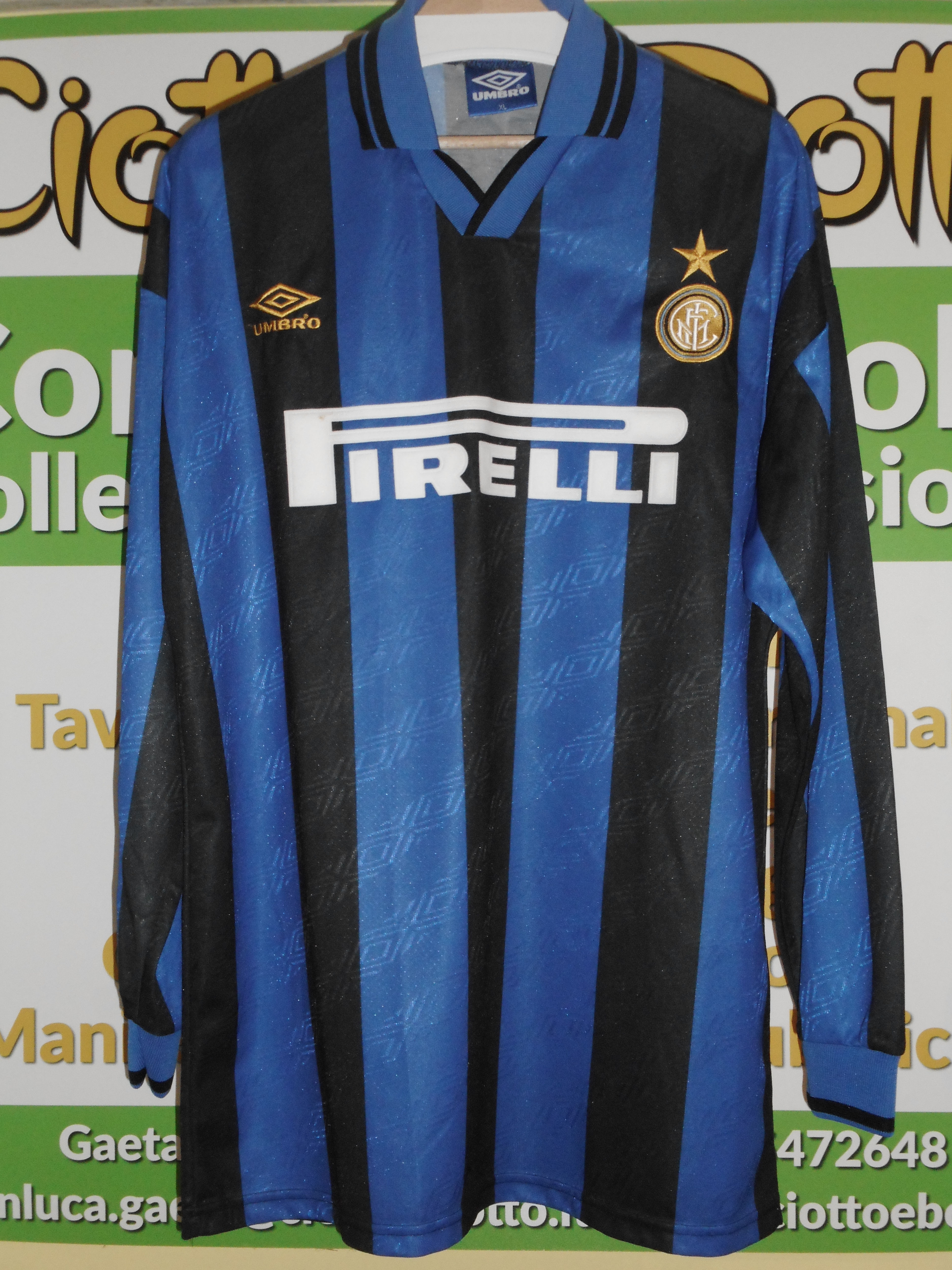 Maglia INTER match worn 1995/1996 # 24 Davide FONTOLAN