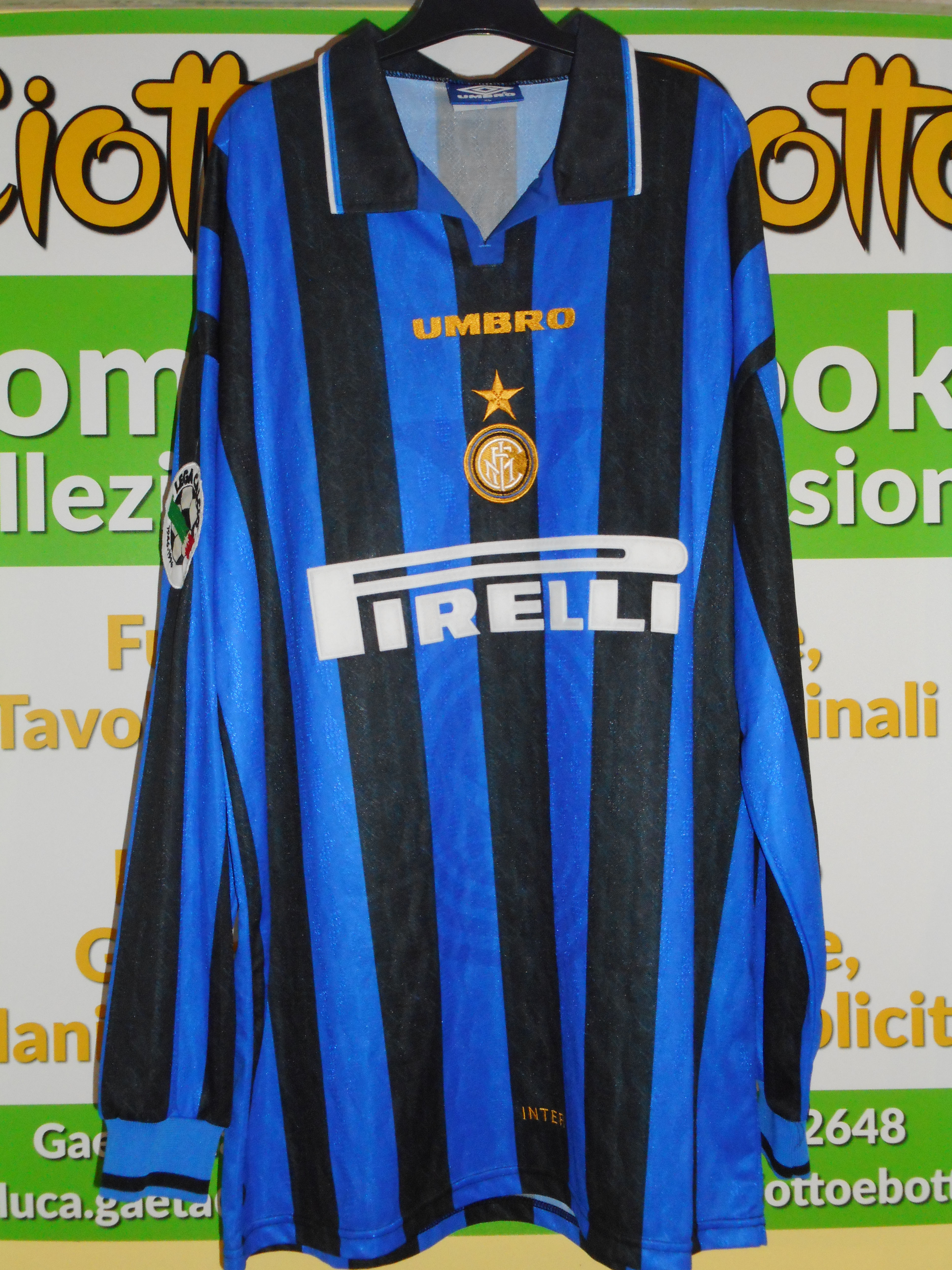 Maglia INTER match worn 1996/1997 # 23 Maurizio GANZ