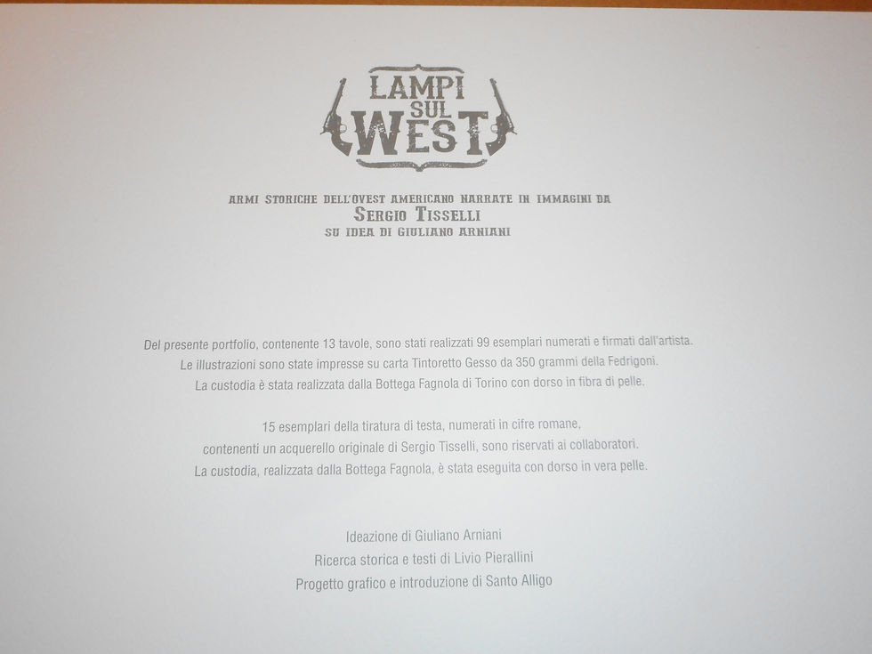 Miniatura: Sergio TISSELLI Portfolio LAMPI SUL WEST Arniani Pierallini Alligo Little Nemo