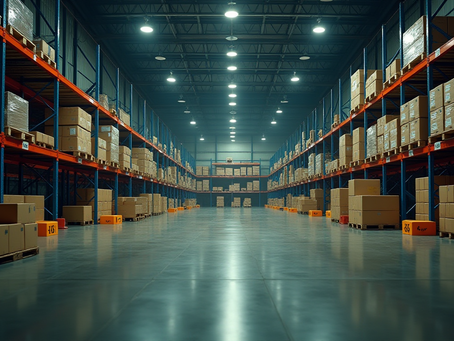 Warehouse associate performing piece-level verification on an inbound pallet at the dock