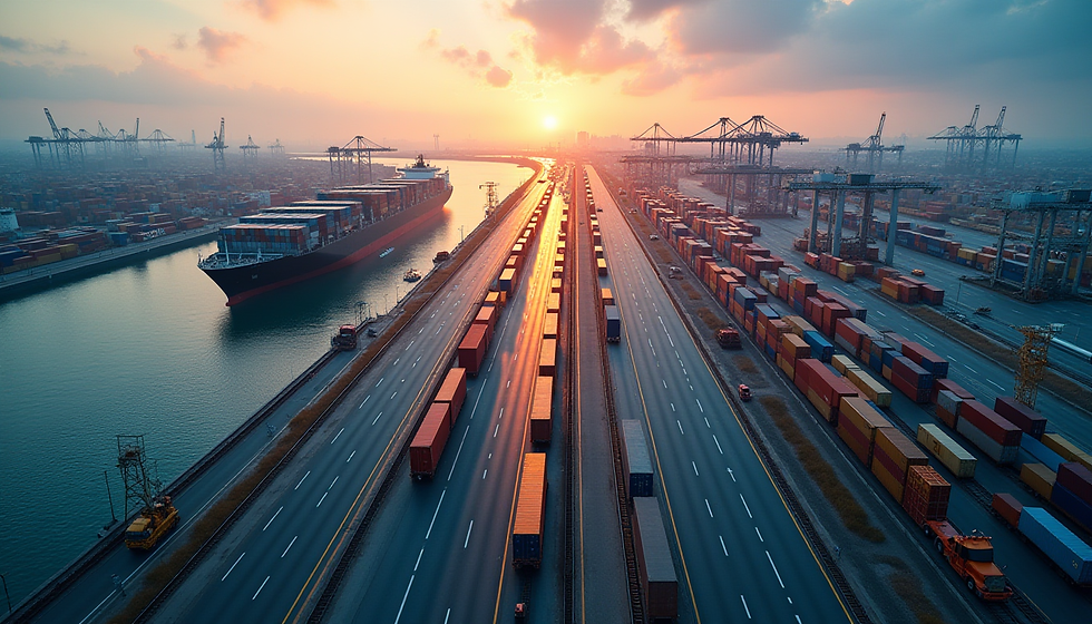 Nearshoring vs offshoring supply chain comparison showing lead time compression impact on warehouse inventory