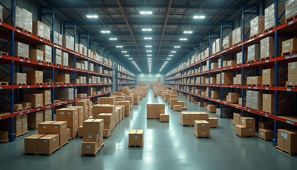 Warehouse worker using a mobile inventory app during a cycle count on a lean shift team