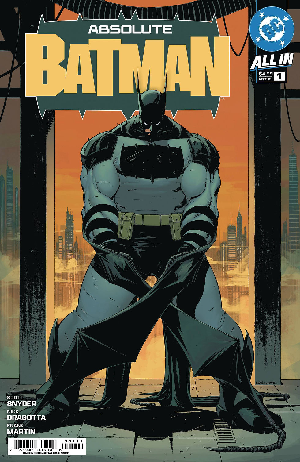DC comics Absolute Batman issue 1 cover art scott snyder nick dragotta