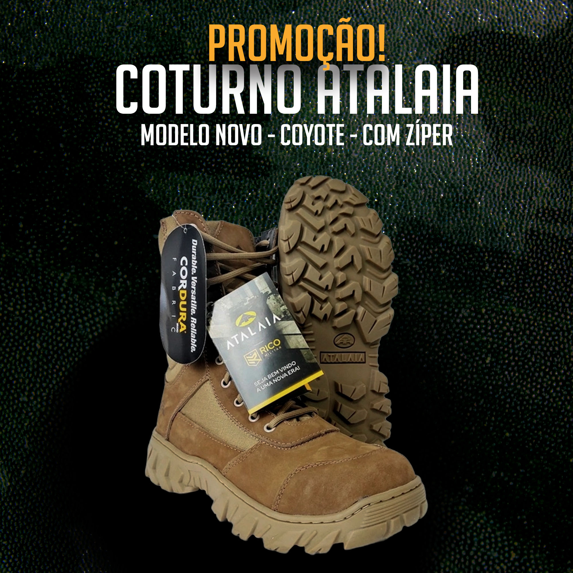 Coturno Atalaia Cobra Coyote