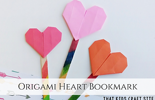 Origami-Heart-Bookmark-Craft-for-Kids-Th
