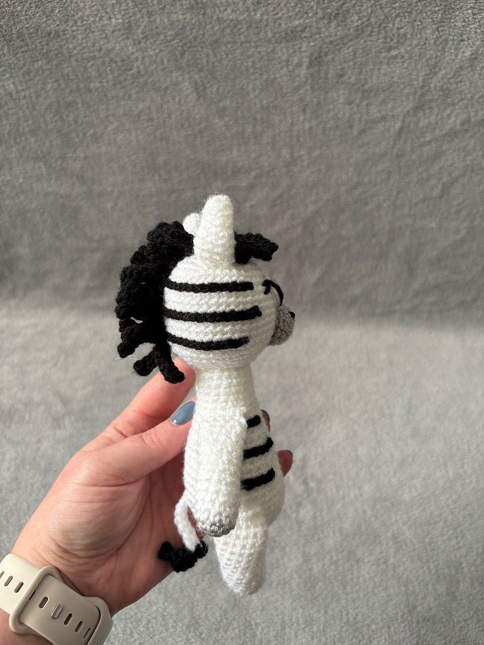 Thumbnail: Crochet CE Tested Zebra Soft Toy | Handmade Zebra Plushie