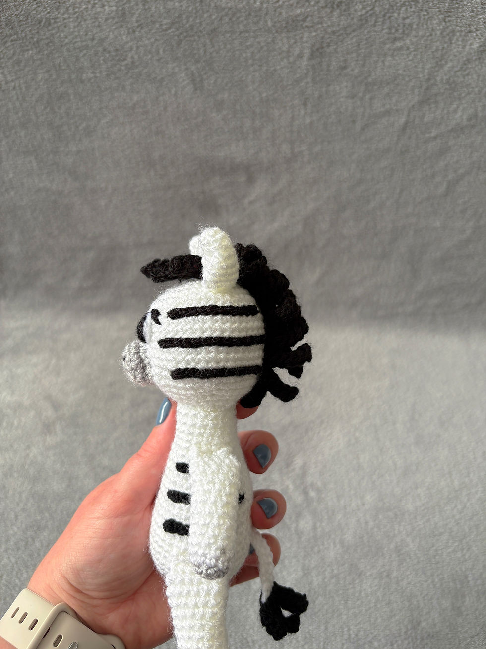 Thumbnail: Crochet CE Tested Zebra Soft Toy | Handmade Zebra Plushie