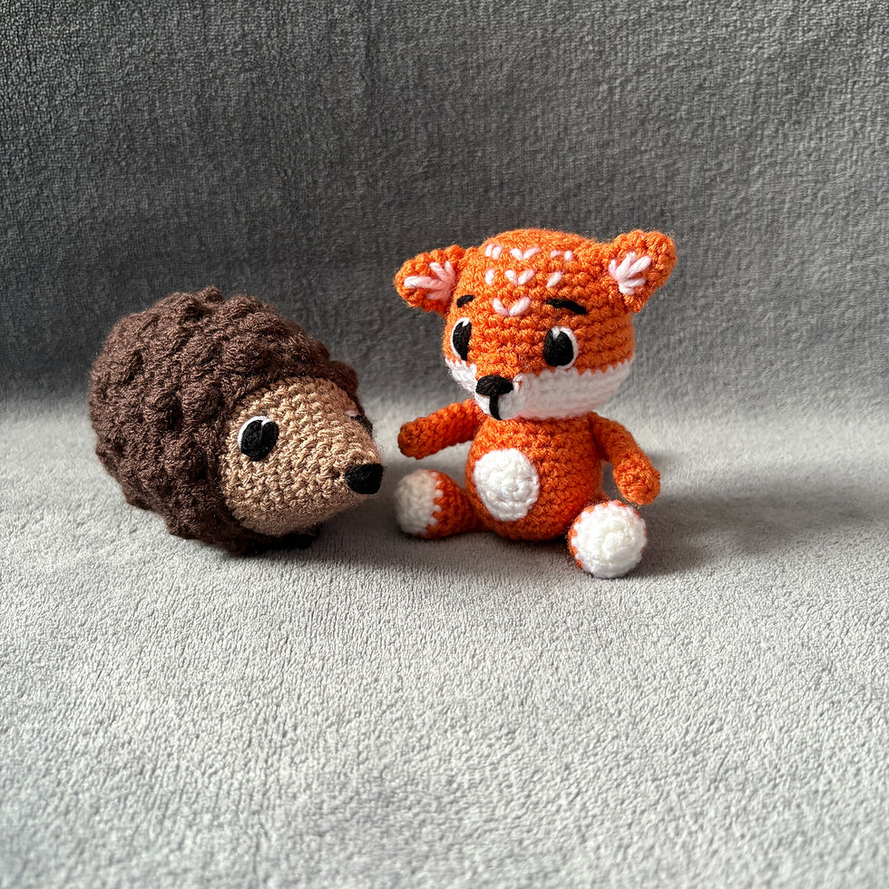 Thumbnail: Crochet Hedgehog Plushie Toy | CE Tested Handmade Hedgehog Soft Toy