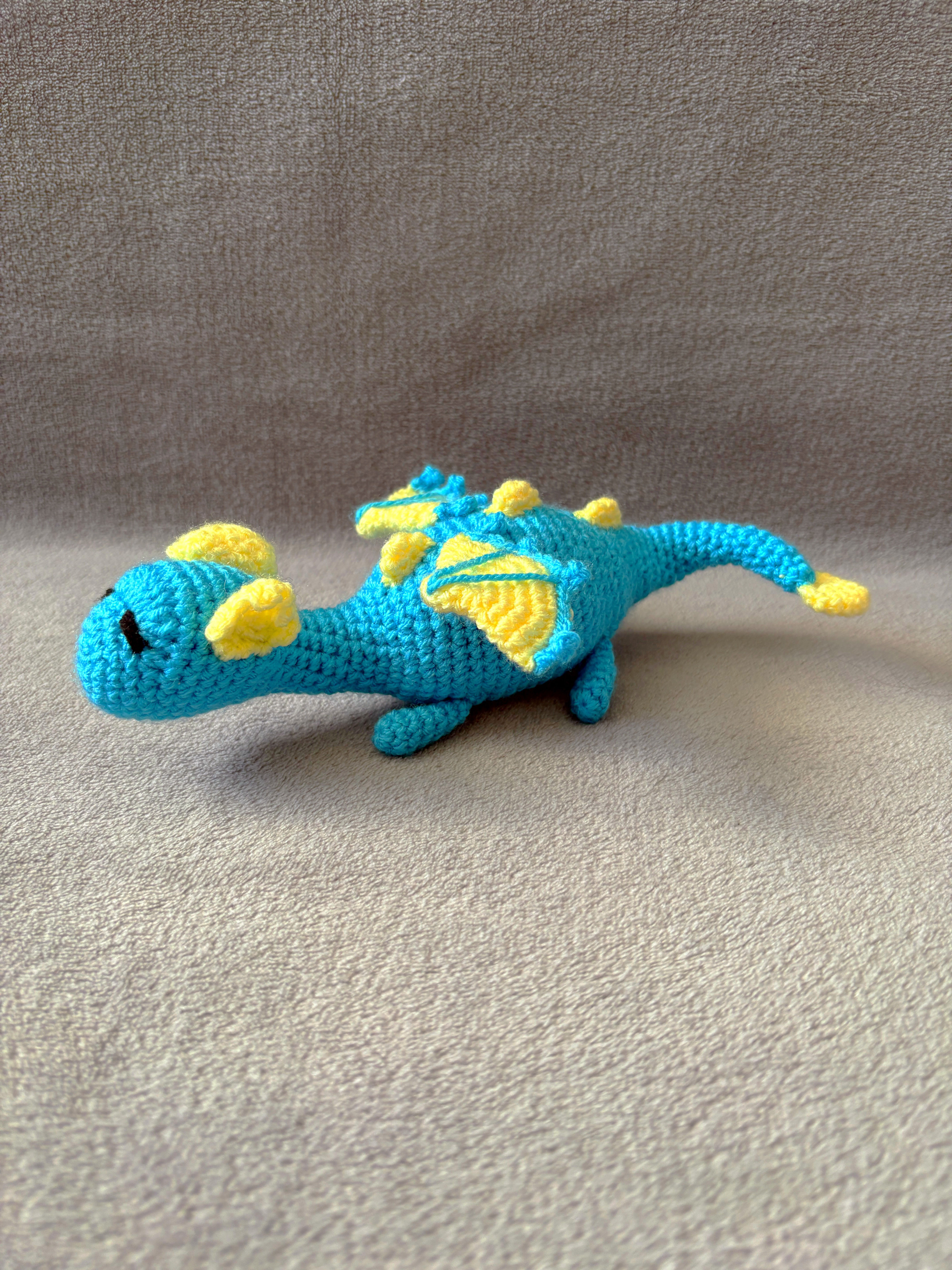 Flynn the Flying Dragon | Handmade Crochet Dragon Toy | Flying Dragon