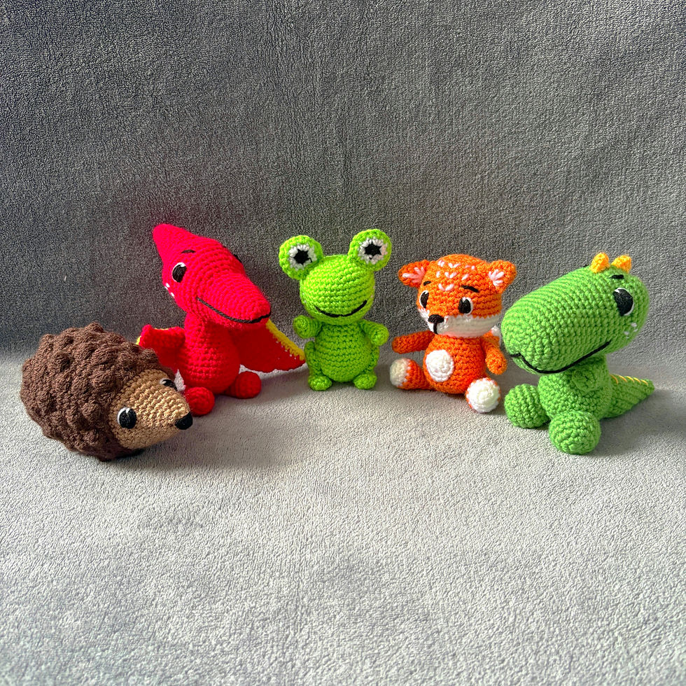 Thumbnail: Finn the Frog Crochet Soft Toy | CE Tested Toy
