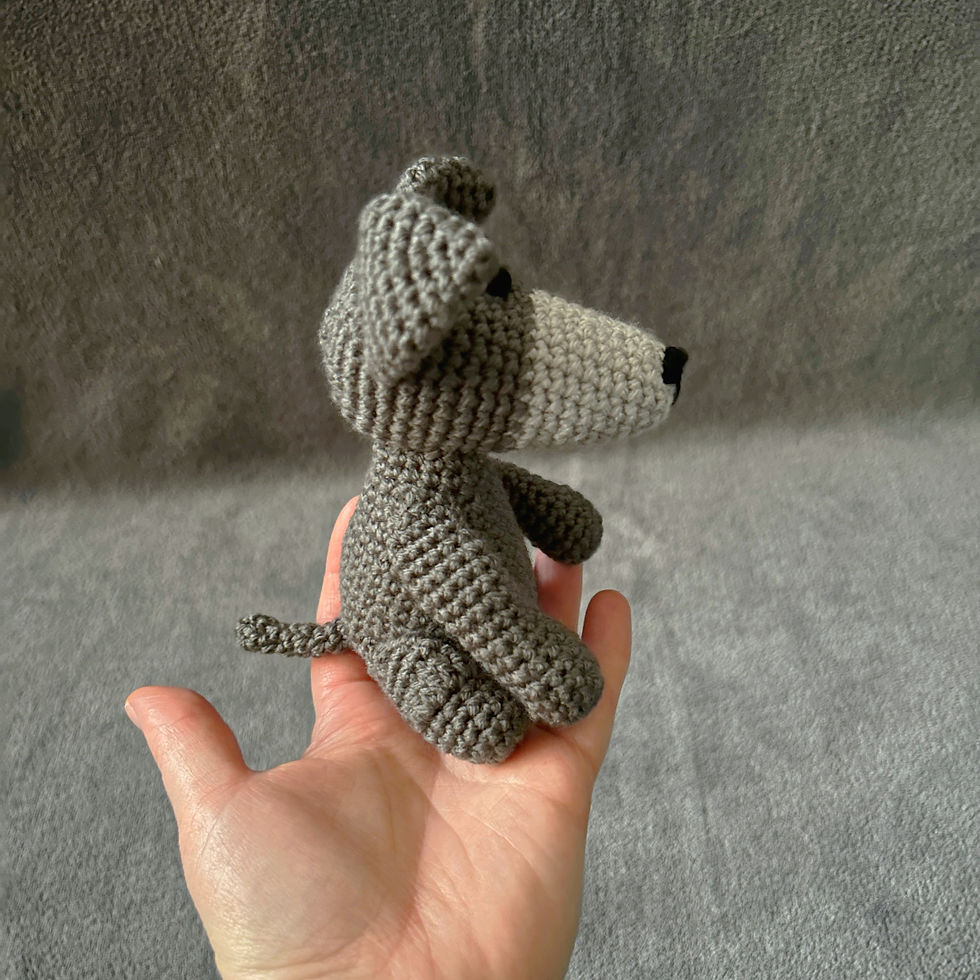 Thumbnail: Crochet Greyhound Plushie | CE Tested Custom Dog Soft Toy