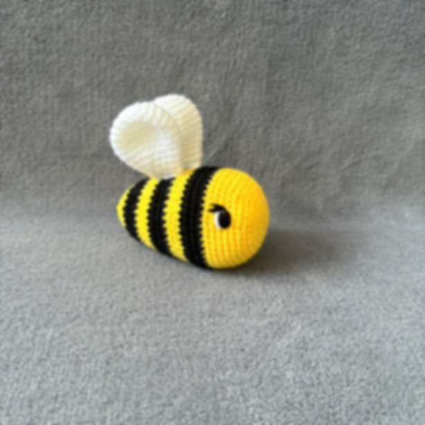 Handmade Crochet Bee Plush Toy – “Betsy the Bumblebee” 