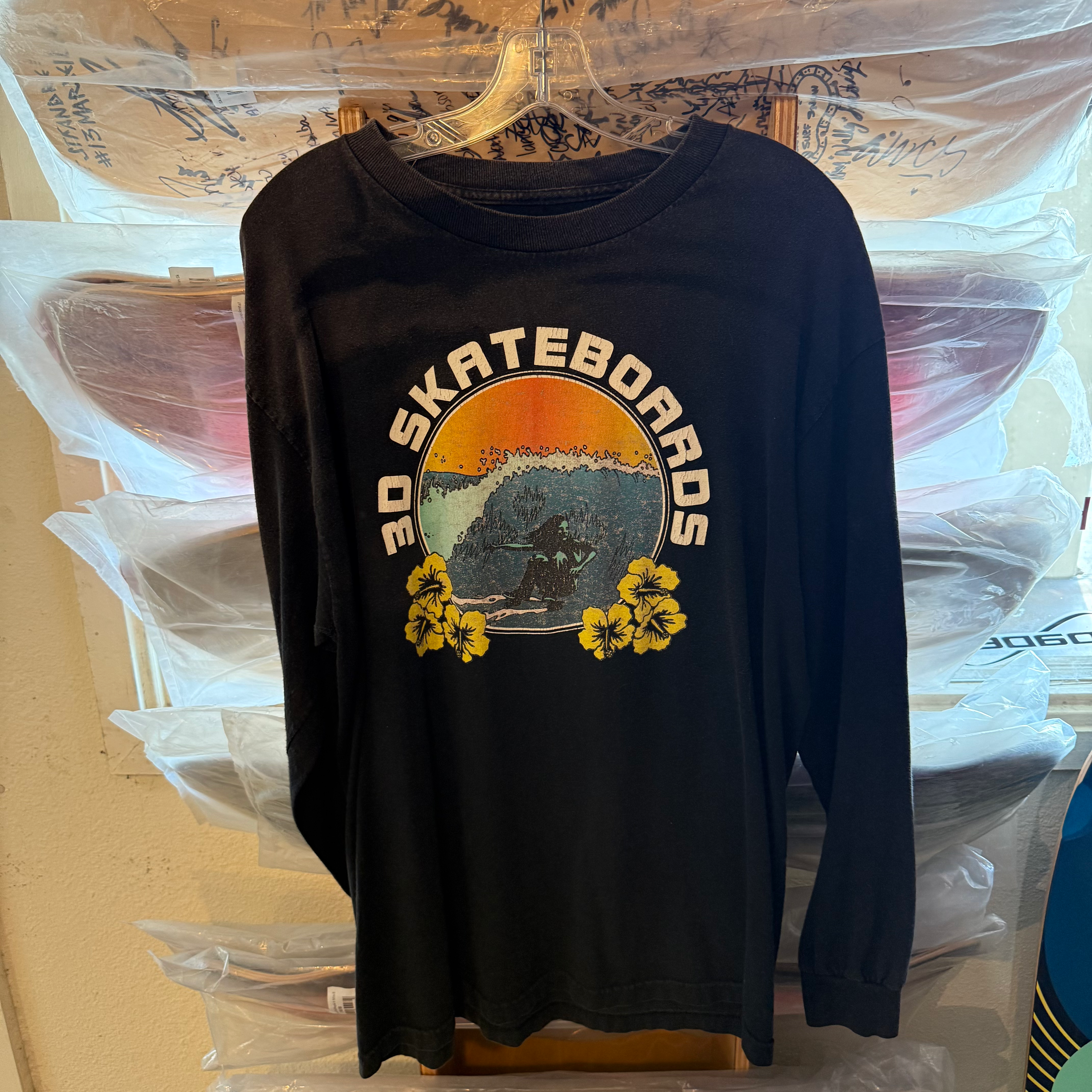 30 Years of Skateboards Black Large Longsleeve
