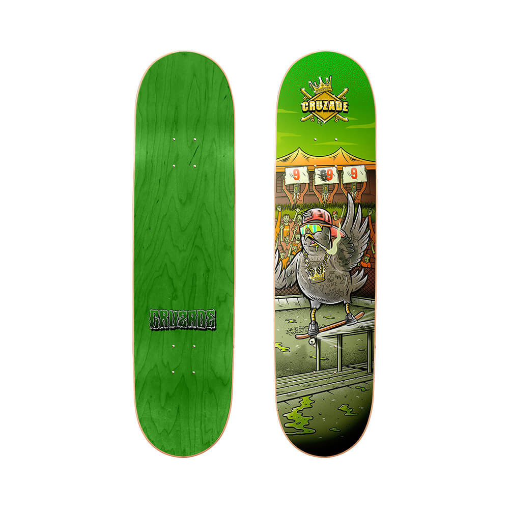 Cruzade Pigeon King 8.13in X 31.60in Skateboard Deck
