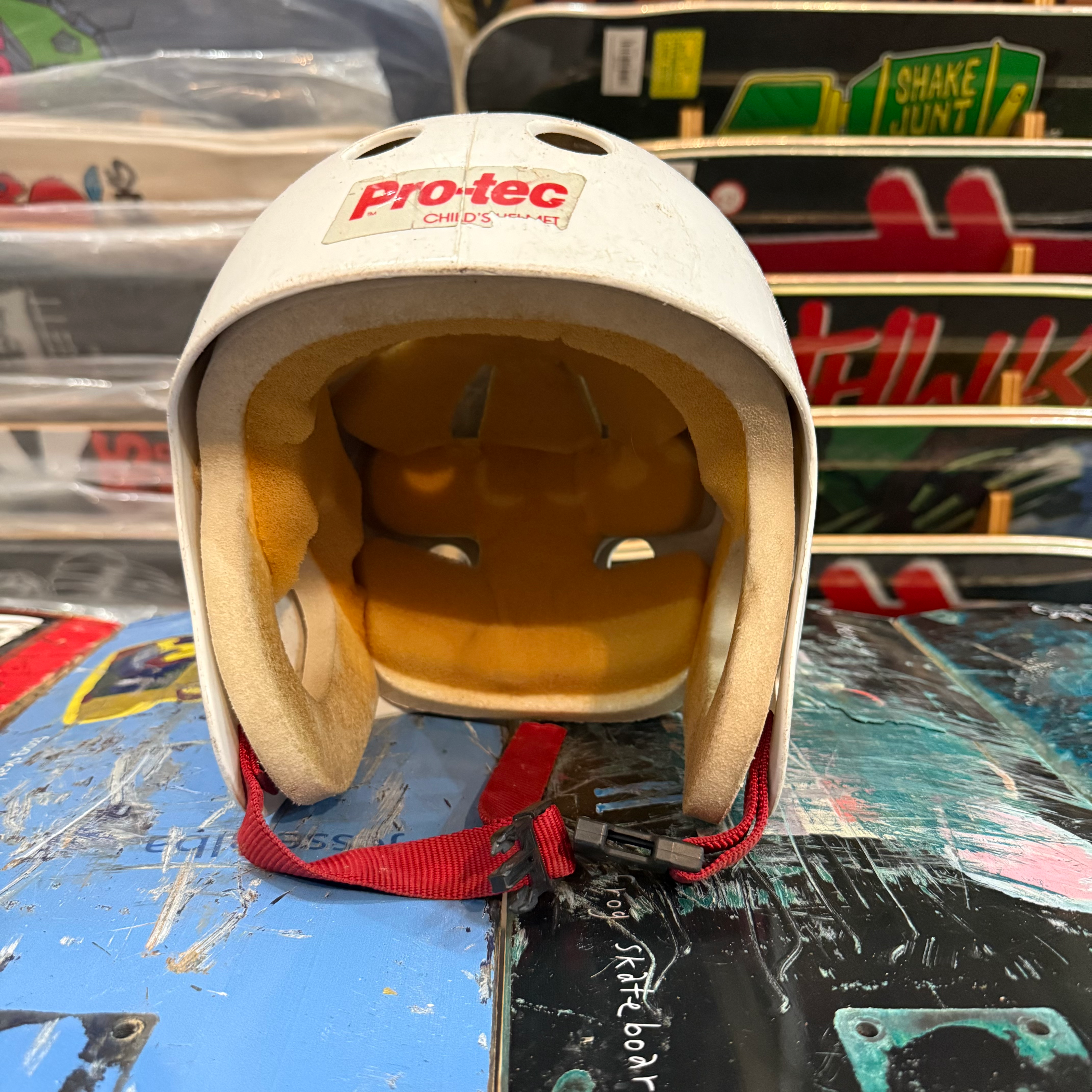 Protec Fullcut White Size Medium Helmet