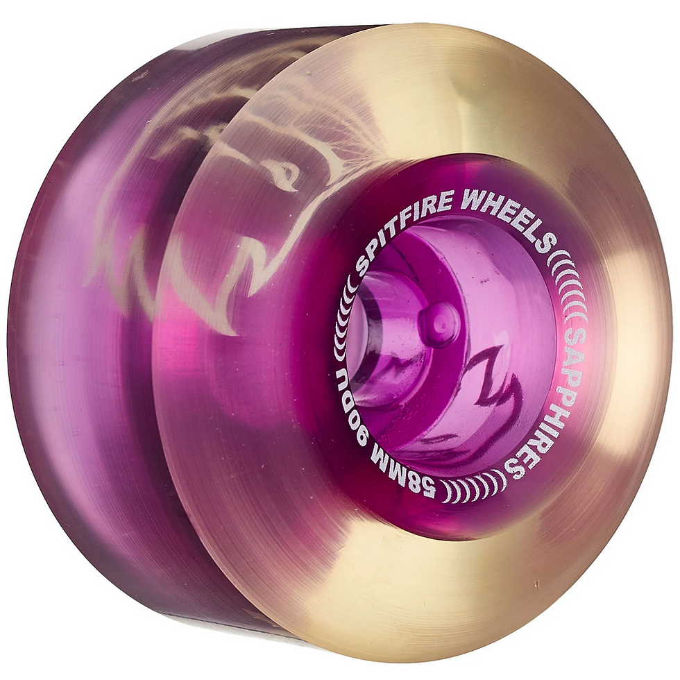 Thumbnail: Spitfire Sapphire Radial Clear Purple 58mm 90DU Skateboard Wheels