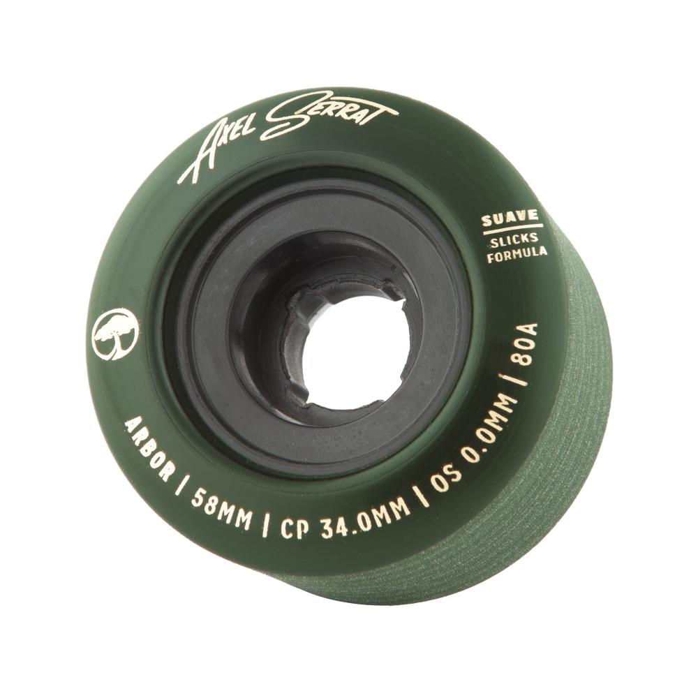 Arbor Suave Axel Serrat Dark Green 58mm 80a Longboard Wheels